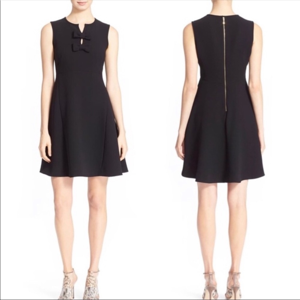 Kate Spade Kite Bow Crepe Dress EUC